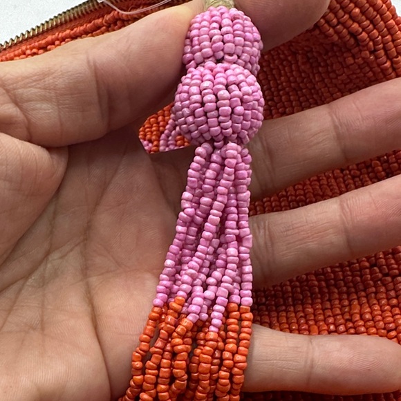 Anthropologie Hand-Beaded 'Tu Es Le Soleil' Clutch with Tassel - Picture 11 of 12